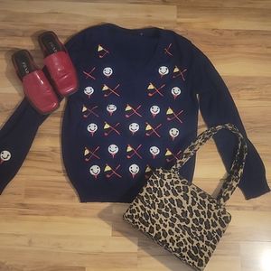 Vintage 60s 70s Golf Sweater L Unisex